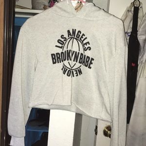 Crop top hoodie